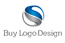 Combination of Semi-circle with Curves Forming the Alphabet S Logo